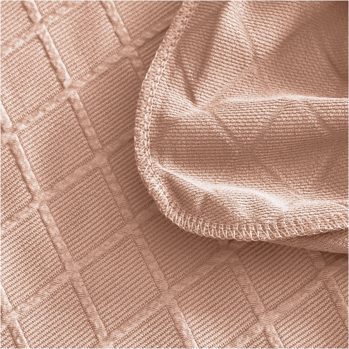 91家纺网 家纺一手货源 找家纺 壹零特色家纺 TPU菱形格提花纯色防水款圆凳套 吧台凳套 驼色 TPU菱形格圆凳套