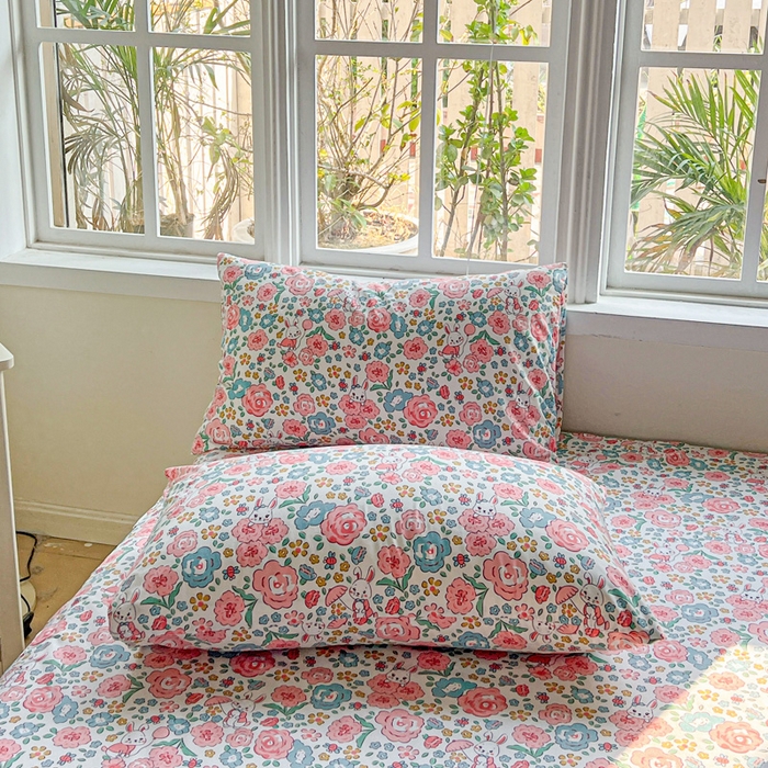 91家纺网 家纺一手货源 找家纺 极梦家纺（支持定制） 2025新款印花磨毛单床裙三件套（总链接一）万花世界