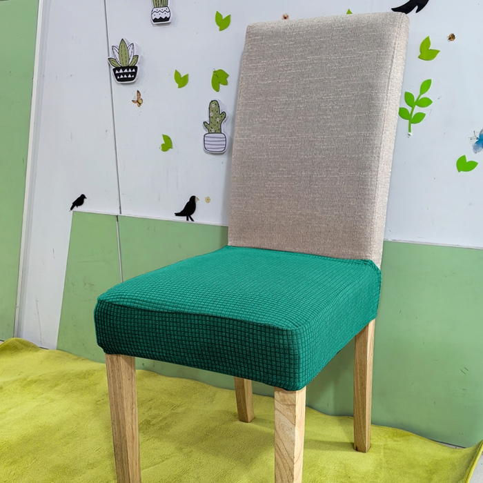 91家纺网 家纺一手货源 找家纺 （总）壹零特色家纺 弹力华夫格半截椅子套 防水单坐垫套 弹性纯色椅面套