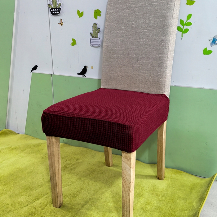 91家纺网 家纺一手货源 找家纺 （总）壹零特色家纺 弹力华夫格半截椅子套 防水单坐垫套 弹性纯色椅面套