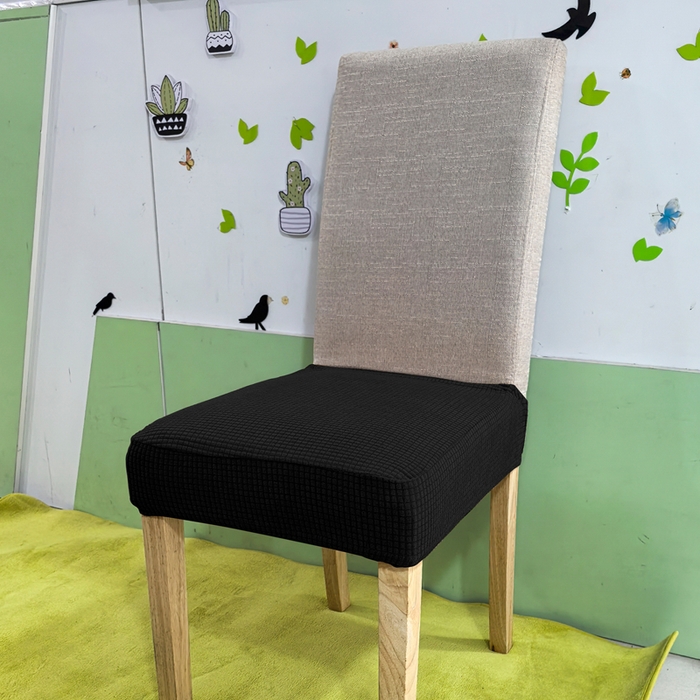 91家纺网 家纺一手货源 找家纺 （总）壹零特色家纺 弹力华夫格半截椅子套 防水单坐垫套 弹性纯色椅面套