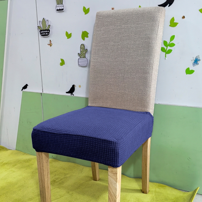 91家纺网 家纺一手货源 找家纺 （总）壹零特色家纺 弹力华夫格半截椅子套 防水单坐垫套 弹性纯色椅面套