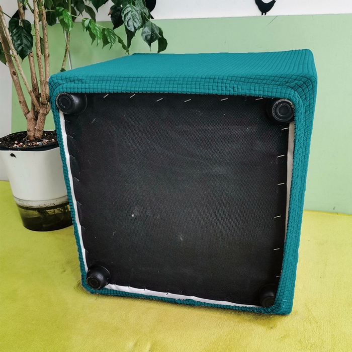 91家纺网 家纺一手货源 找家纺 （总）壹零特色家纺 防泼水弹力40大号华夫格方凳子套 弹性换鞋凳套 大方柱凳子套