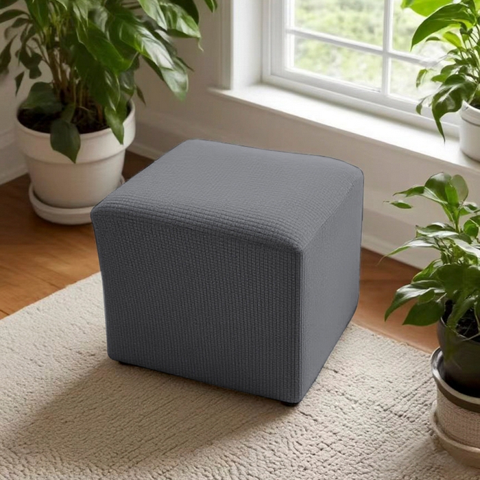 91家纺网 家纺一手货源 找家纺 （总）壹零特色家纺 防泼水弹力40大号华夫格方凳子套 弹性换鞋凳套 大方柱凳子套