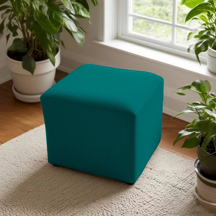 91家纺网 家纺一手货源 找家纺 （总）壹零特色家纺 防泼水弹力40大号华夫格方凳子套 弹性换鞋凳套 大方柱凳子套