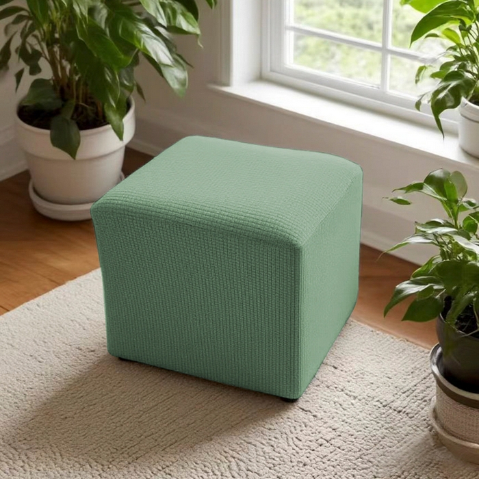 91家纺网 家纺一手货源 找家纺 （总）壹零特色家纺 防泼水弹力40大号华夫格方凳子套 弹性换鞋凳套 大方柱凳子套