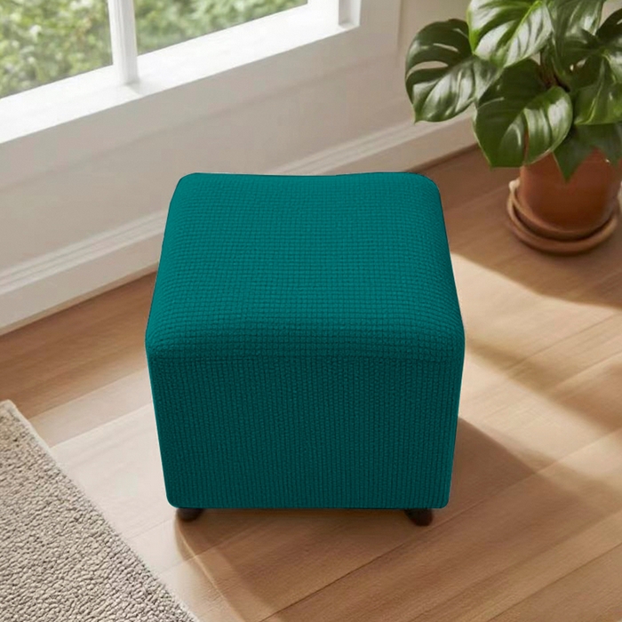 91家纺网 家纺一手货源 找家纺 （总）壹零特色家纺 防泼水弹力40大号华夫格方凳子套 弹性换鞋凳套 大方柱凳子套