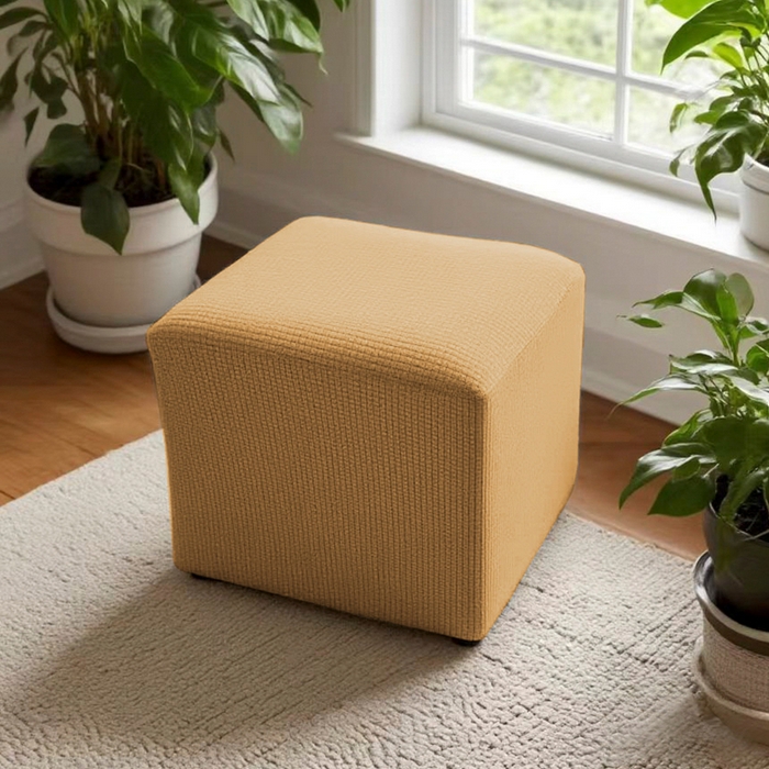 91家纺网 家纺一手货源 找家纺 （总）壹零特色家纺 防泼水弹力40大号华夫格方凳子套 弹性换鞋凳套 大方柱凳子套