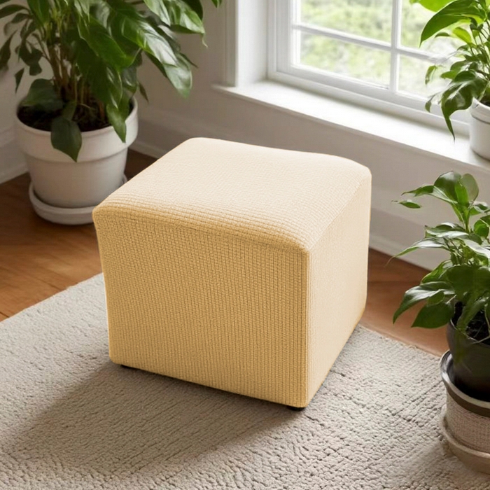 91家纺网 家纺一手货源 找家纺 （总）壹零特色家纺 防泼水弹力40大号华夫格方凳子套 弹性换鞋凳套 大方柱凳子套