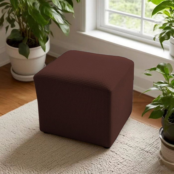 91家纺网 家纺一手货源 找家纺 （总）壹零特色家纺 防泼水弹力40大号华夫格方凳子套 弹性换鞋凳套 大方柱凳子套