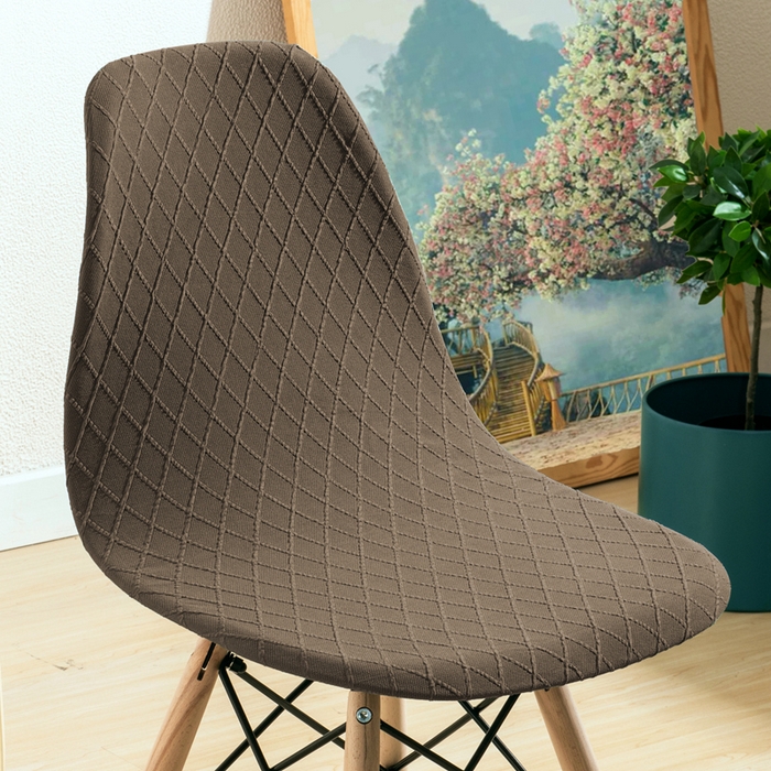 91家纺网 家纺一手货源 找家纺 （总）壹零特色家纺 加厚菱形格伊姆斯椅套 提花弹力贝壳椅子套凳子套餐桌椅子套