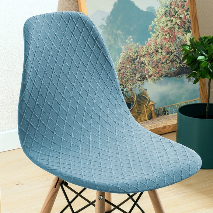 91家纺网 家纺一手货源 找家纺 （总）壹零特色家纺 加厚菱形格伊姆斯椅套 提花弹力贝壳椅子套凳子套餐桌椅子套