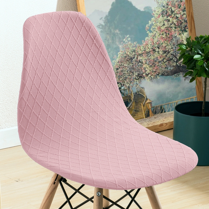 91家纺网 家纺一手货源 找家纺 （总）壹零特色家纺 加厚菱形格伊姆斯椅套 提花弹力贝壳椅子套凳子套餐桌椅子套