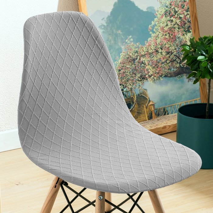 91家纺网 家纺一手货源 找家纺 （总）壹零特色家纺 加厚菱形格伊姆斯椅套 提花弹力贝壳椅子套凳子套餐桌椅子套