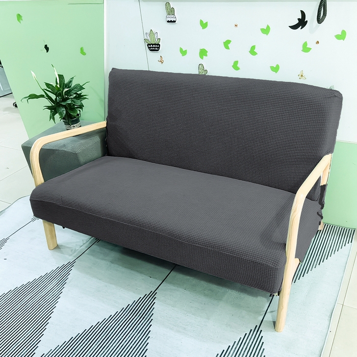 91家纺网 家纺一手货源 找家纺 （总）壹零特色家纺 防水华夫格实木沙发套 双人三人木质椅套