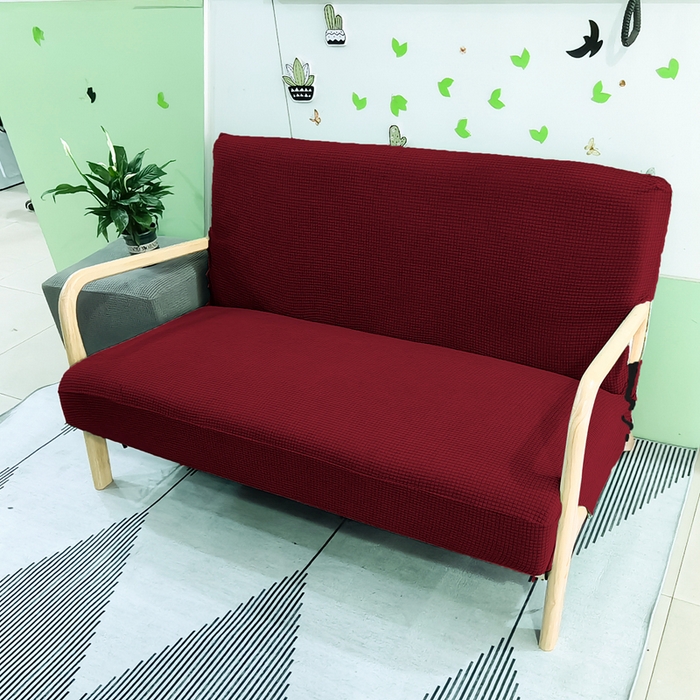 91家纺网 家纺一手货源 找家纺 （总）壹零特色家纺 防水华夫格实木沙发套 双人三人木质椅套