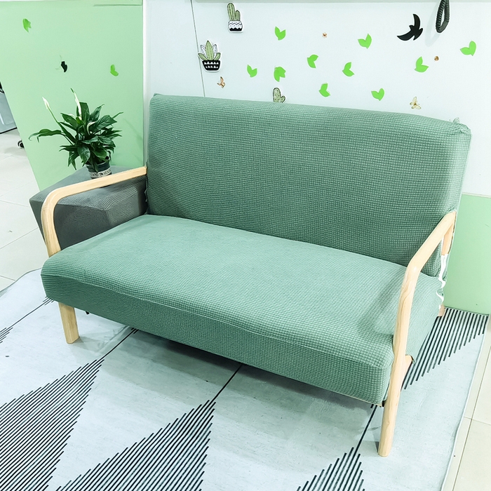 91家纺网 家纺一手货源 找家纺 （总）壹零特色家纺 防水华夫格实木沙发套 双人三人木质椅套