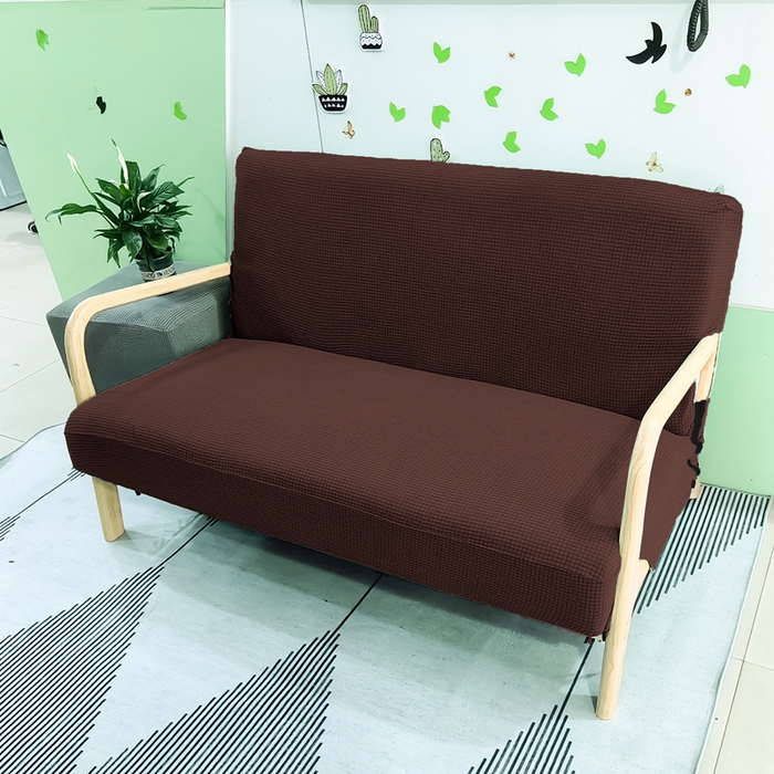 91家纺网 家纺一手货源 找家纺 （总）壹零特色家纺 防水华夫格实木沙发套 双人三人木质椅套