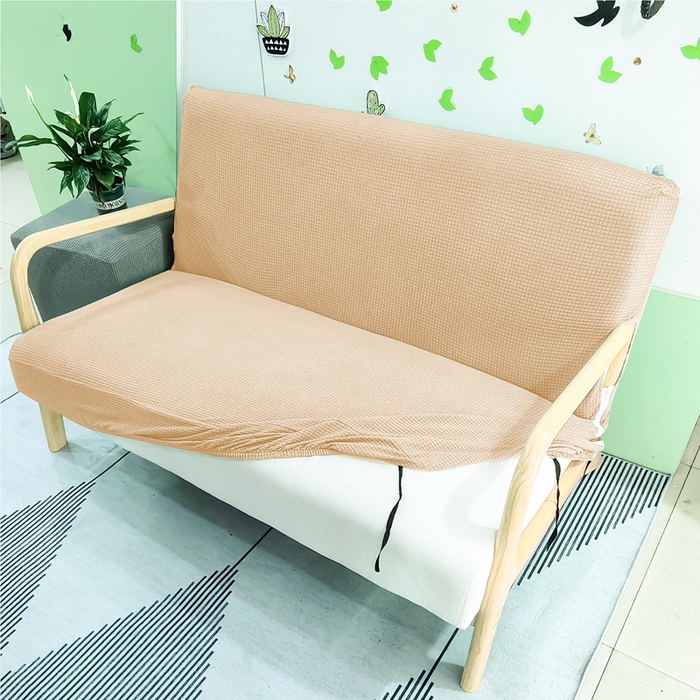 91家纺网 家纺一手货源 找家纺 （总）壹零特色家纺 防水华夫格实木沙发套 双人三人木质椅套