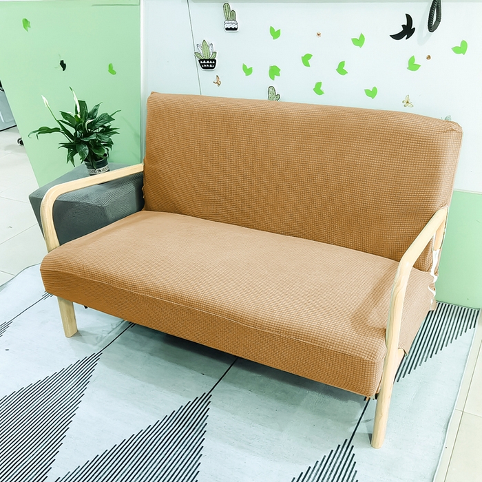 91家纺网 家纺一手货源 找家纺 （总）壹零特色家纺 防水华夫格实木沙发套 双人三人木质椅套