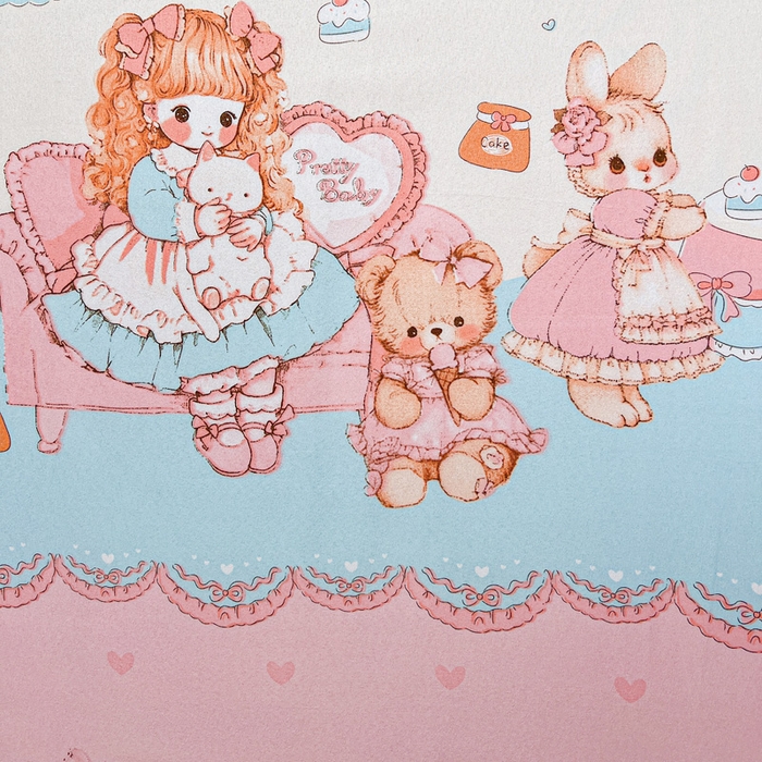 91家纺网 家纺一手货源 找家纺 极梦家纺（支持定制） 2025新款印花磨毛单床裙三件套（总链接一）心动女孩