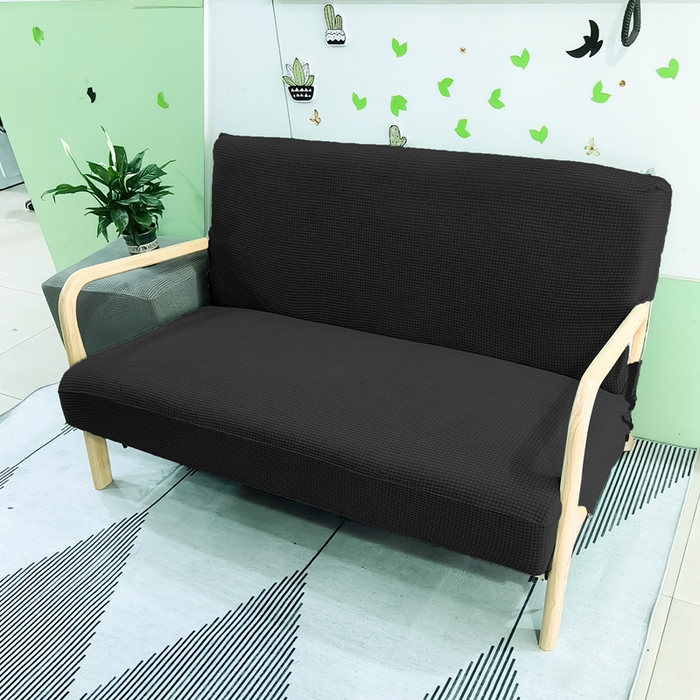 91家纺网 家纺一手货源 找家纺 （总）壹零特色家纺 防水华夫格实木沙发套 双人三人木质椅套