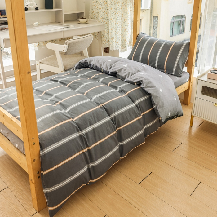 91家纺网 家纺一手货源 找家纺 （总）宅部落 2025新款全棉三件套纯棉学生宿舍上下铺六件套