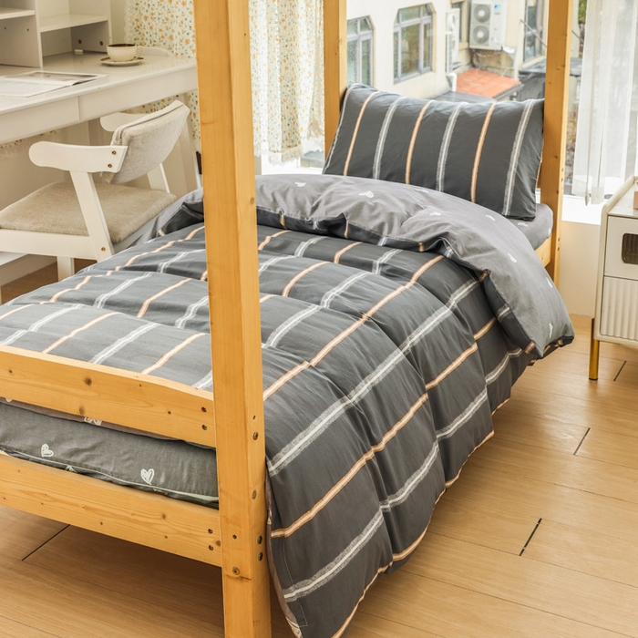 91家纺网 家纺一手货源 找家纺 （总）宅部落 2025新款全棉三件套纯棉学生宿舍上下铺六件套