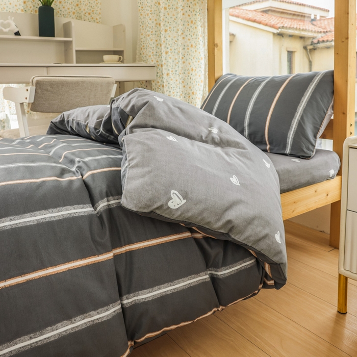 91家纺网 家纺一手货源 找家纺 （总）宅部落 2025新款全棉三件套纯棉学生宿舍上下铺六件套