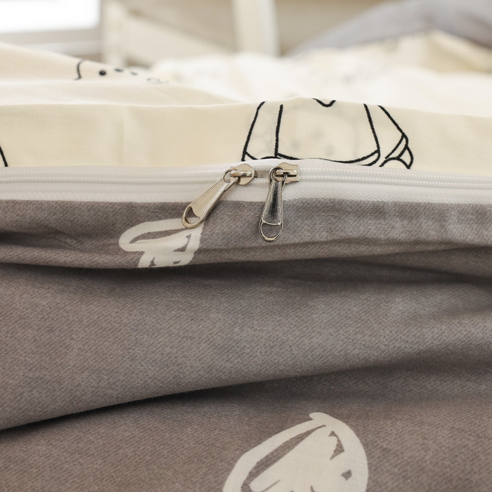 91家纺网 家纺一手货源 找家纺 宅部落 2025新款全棉三件套纯棉学生宿舍上下铺六件套 可比熊