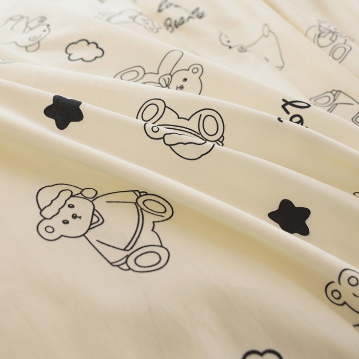 91家纺网 家纺一手货源 找家纺 宅部落 2025新款全棉三件套纯棉学生宿舍上下铺六件套 可比熊