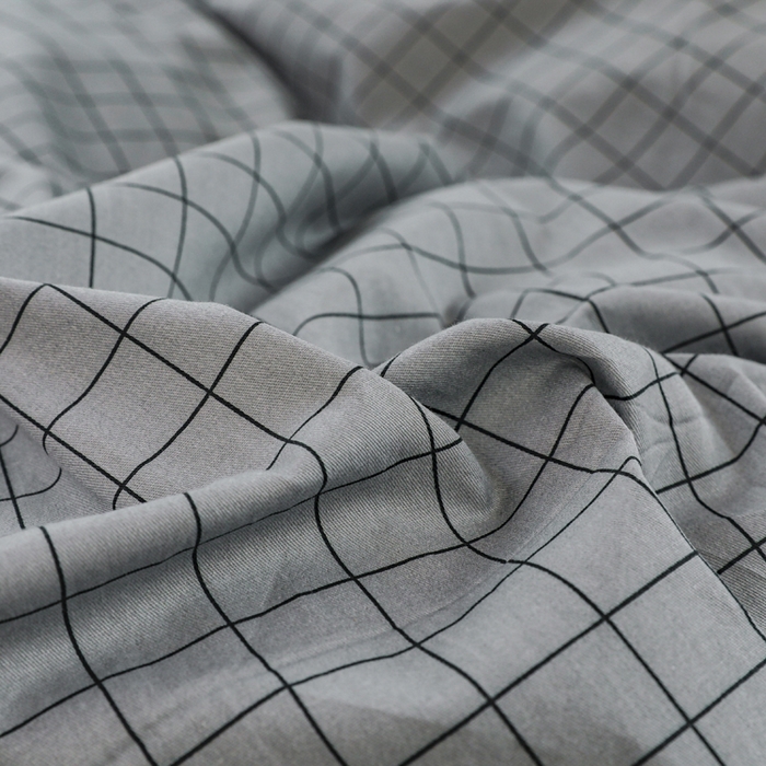 91家纺网 家纺一手货源 找家纺 宅部落 2025新款全棉三件套纯棉学生宿舍上下铺六件套 蓝小格