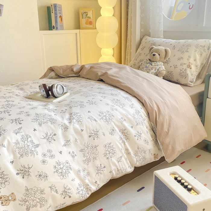 91家纺网 家纺一手货源 找家纺 宅部落 2025新款全棉三件套纯棉学生宿舍上下铺六件套 梦巴黎