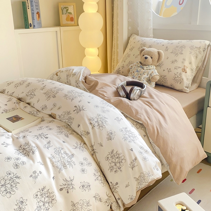 91家纺网 家纺一手货源 找家纺 宅部落 2025新款全棉三件套纯棉学生宿舍上下铺六件套 梦巴黎