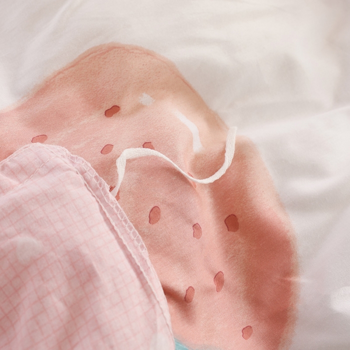 91家纺网 家纺一手货源 找家纺 宅部落 2025新款全棉三件套纯棉学生宿舍上下铺六件套 奈斯草莓