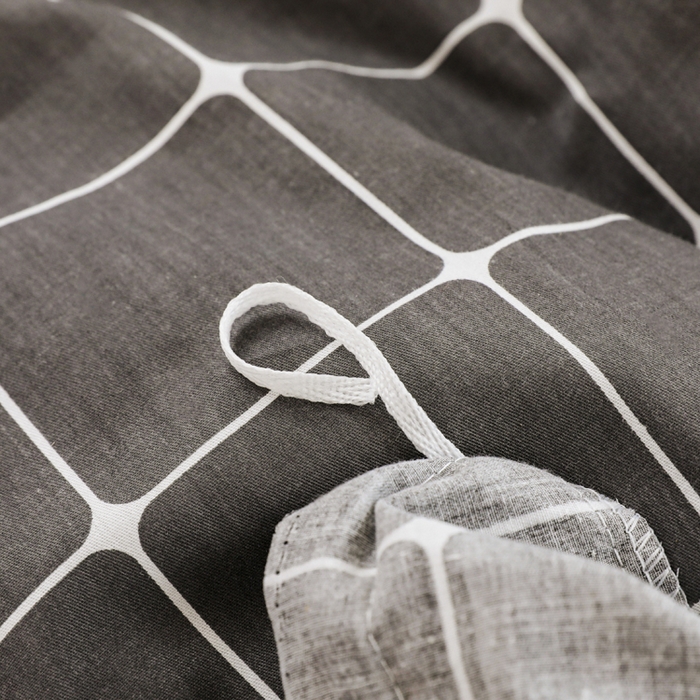 91家纺网 家纺一手货源 找家纺 宅部落 2025新款全棉三件套纯棉学生宿舍上下铺六件套 绅士灰AA