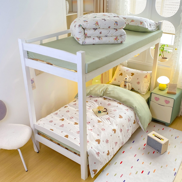 宅部落 2025新款全棉三件套纯棉学生宿舍上下铺六件套 童年印记