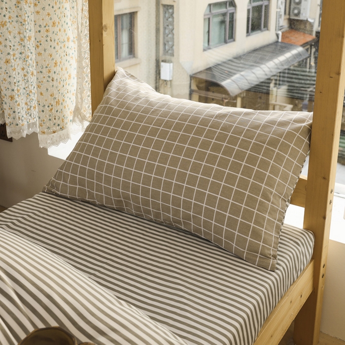 91家纺网 家纺一手货源 找家纺 宅部落 2025新款全棉三件套纯棉学生宿舍上下铺六件套 温情北欧