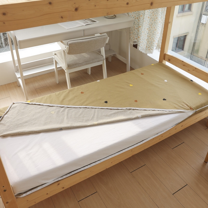 91家纺网 家纺一手货源 找家纺 宅部落 2025新款全棉三件套纯棉学生宿舍上下铺六件套 文艺风范