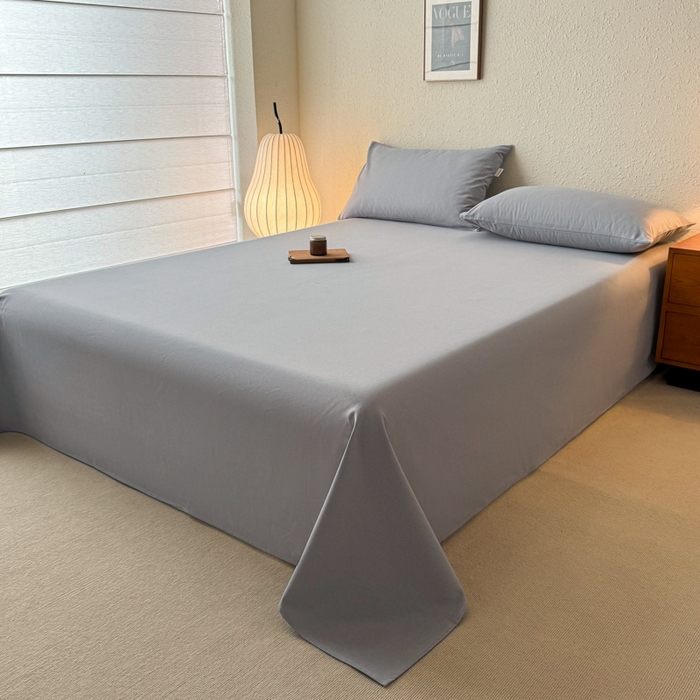 91家纺网 家纺一手货源 找家纺 小叮当家纺仓储工厂店 （提供买家秀 爆款花型 不断货）2025新款全棉纯色老粗布单枕套 雪花银