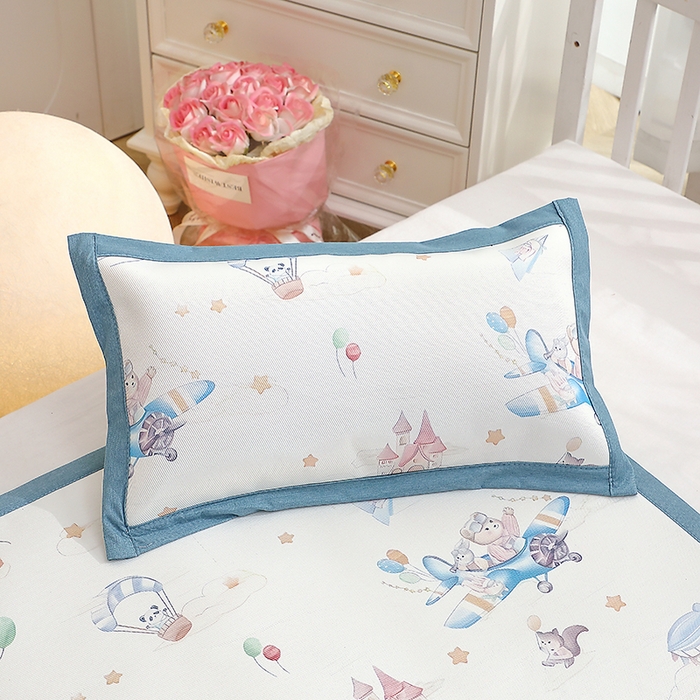 91家纺网 家纺一手货源 找家纺 小叮当家纺仓储工厂店 （提供买家秀 爆款花型 不断货）2025新款800D柔冰丝印花童席凉席 梦想家