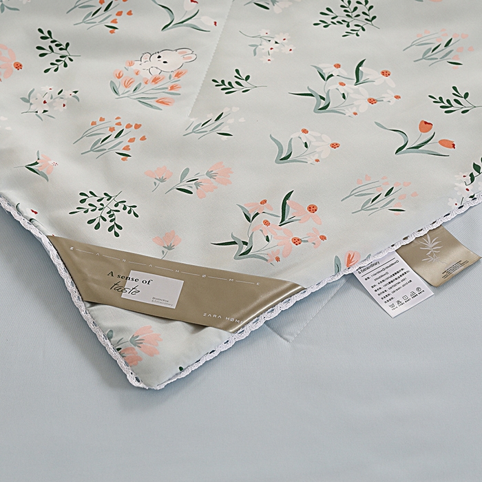 91家纺网 家纺一手货源 找家纺 （总）小叮当家纺仓储工厂店 （提供买家秀 爆款花型 不断货）2025新款水洗棉花边夏凉被被子被芯