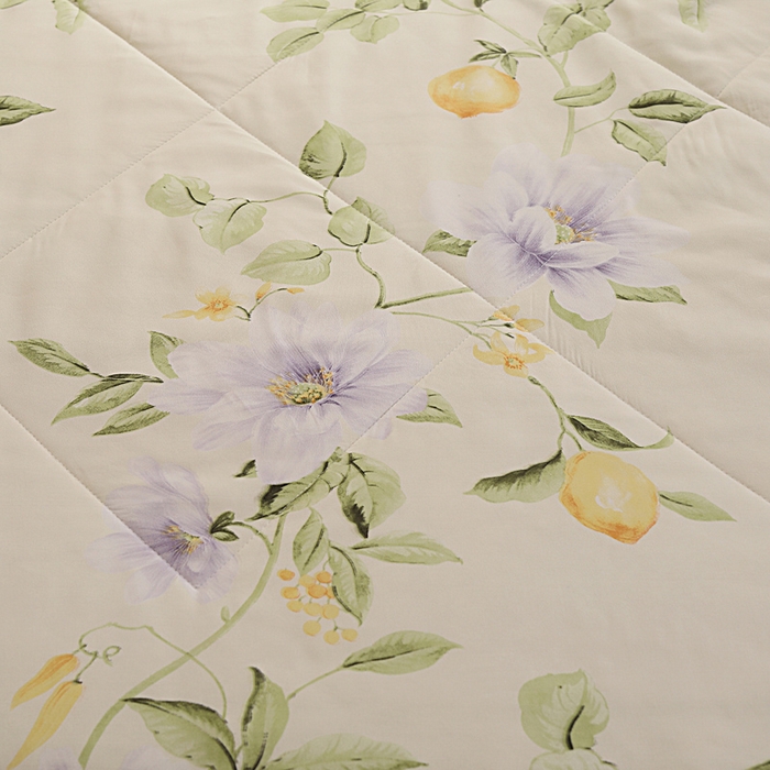 91家纺网 家纺一手货源 找家纺 小叮当家纺仓储工厂店 （提供买家秀 爆款花型 不断货）2025新款水洗棉花边夏凉被被子被芯 馥花逸夏