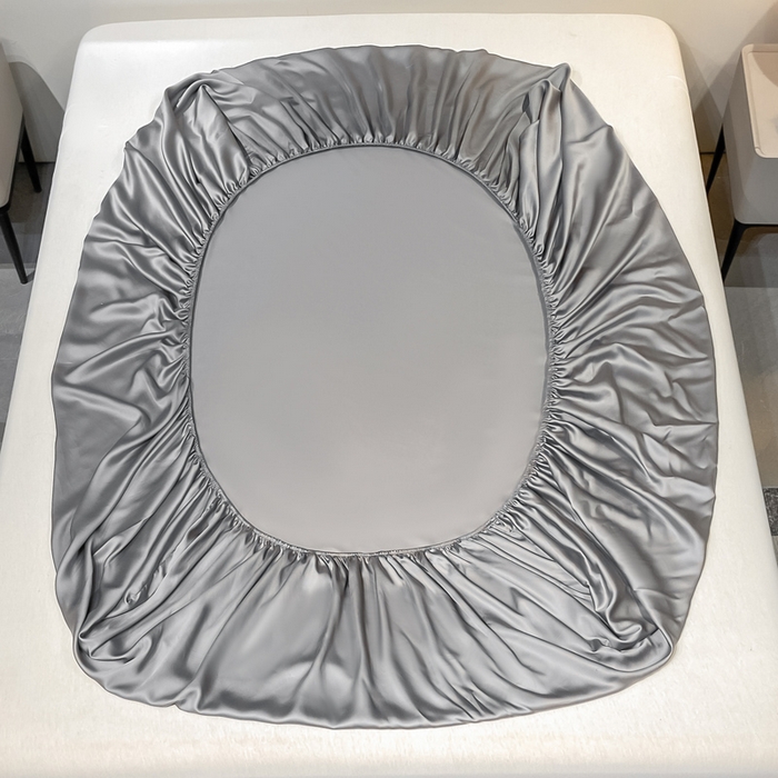 91家纺网 家纺一手货源 找家纺 （总）小叮当家纺仓储工厂店 （提供买家秀 爆款花型 不断货）2025新款兰精3M天丝纯色四件套单品系列-单床笠