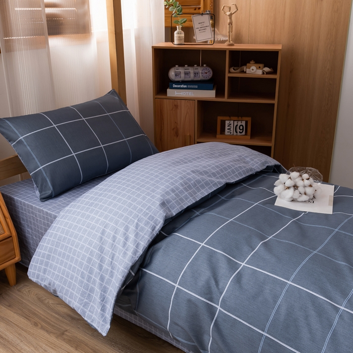 91家纺网 家纺一手货源 找家纺 总2025新款全棉学生三件套纯棉六件套装宿舍上下铺全套棉花被