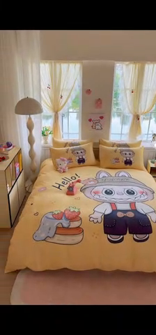91家纺网 家纺一手货源 找家纺 （总）馨语家居 2025新款全棉双层纱四件套