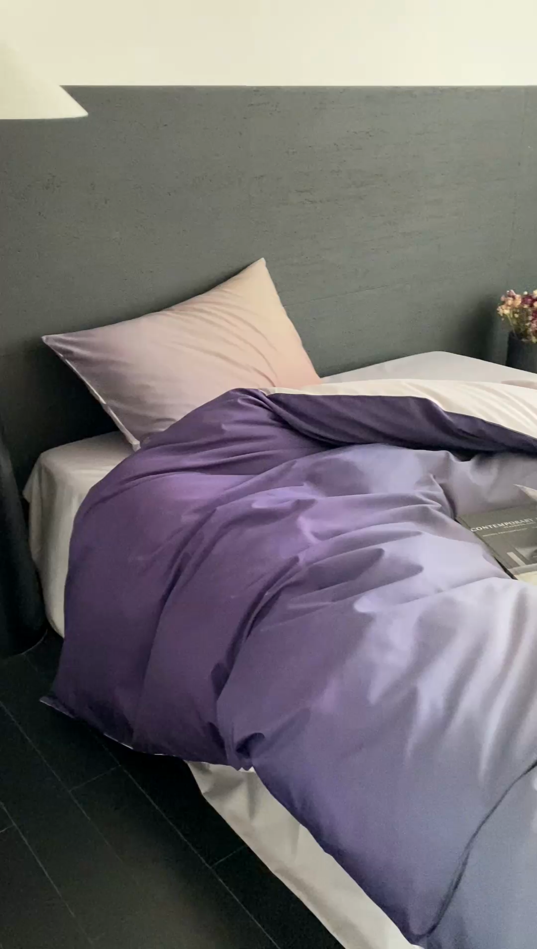 91家纺网 家纺一手货源 找家纺 （总）赫帛 2025新款50s缎纹数码印花长绒棉四件套-暮光之城（风格二）