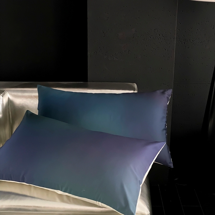 91家纺网 家纺一手货源 找家纺 （总）赫帛 2025新款50s缎纹数码印花长绒棉四件套-只此青绿（风格二）