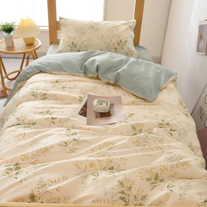 91家纺网 家纺一手货源 找家纺 （总）麦伦家居 2025新款40支13372全棉纯棉斜纹学生上下铺床品宿舍三件套上下铺四件套系列