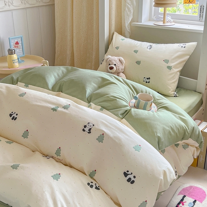 91家纺网 家纺一手货源 找家纺 （总）麦伦家居 2025新款40支13372全棉纯棉斜纹学生上下铺床品宿舍三件套上下铺四件套系列